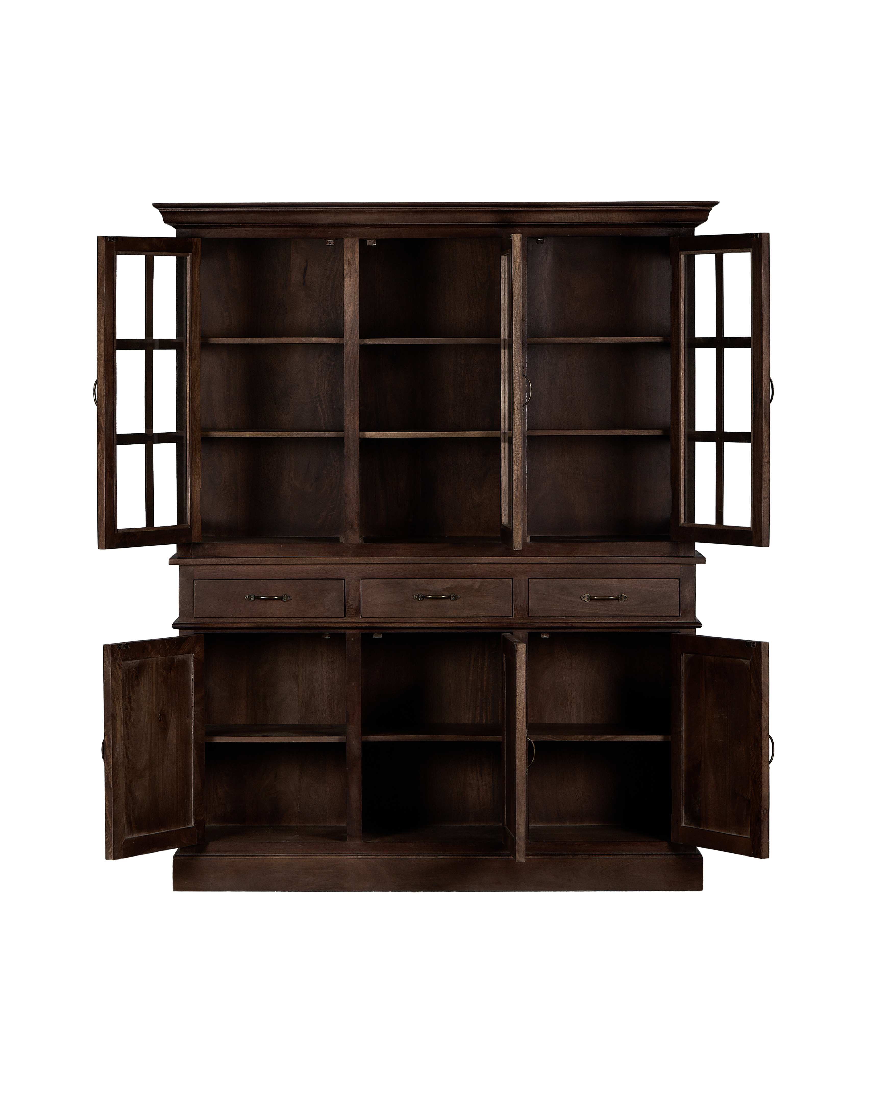 Abbey Two-Piece Display Cabinet