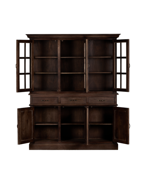 Abbey Two-Piece Display Cabinet