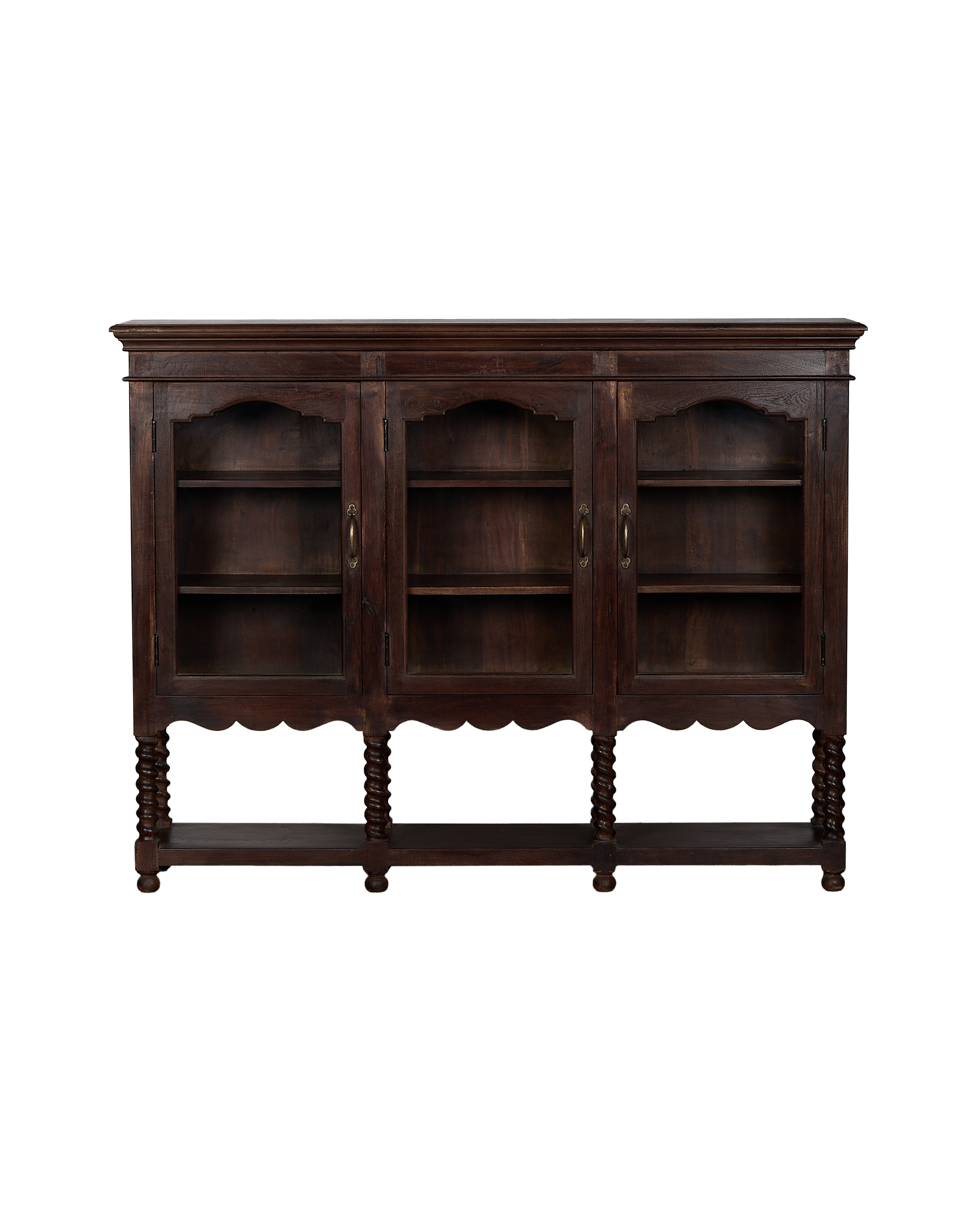 Barley Twist Glazed Sideboard - Stained