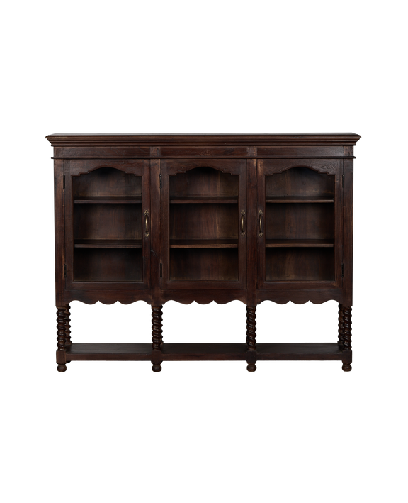 Barley Twist Glazed Sideboard - Stained