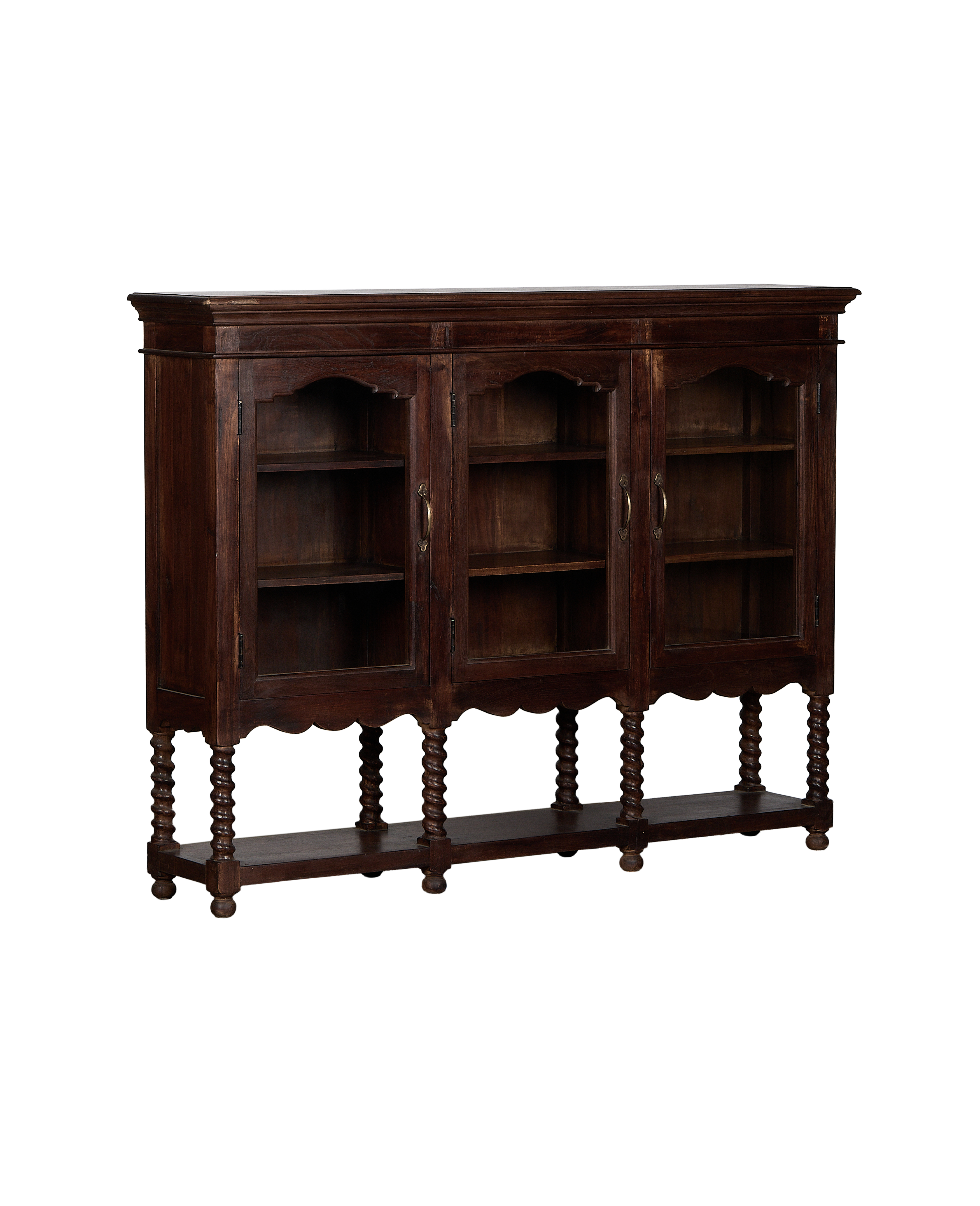 Barley Twist Glazed Sideboard - Stained