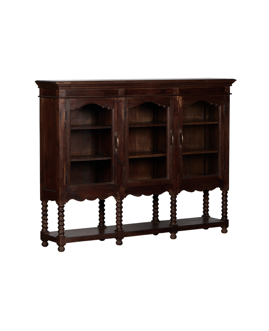 Barley Twist Glazed Sideboard - Stained