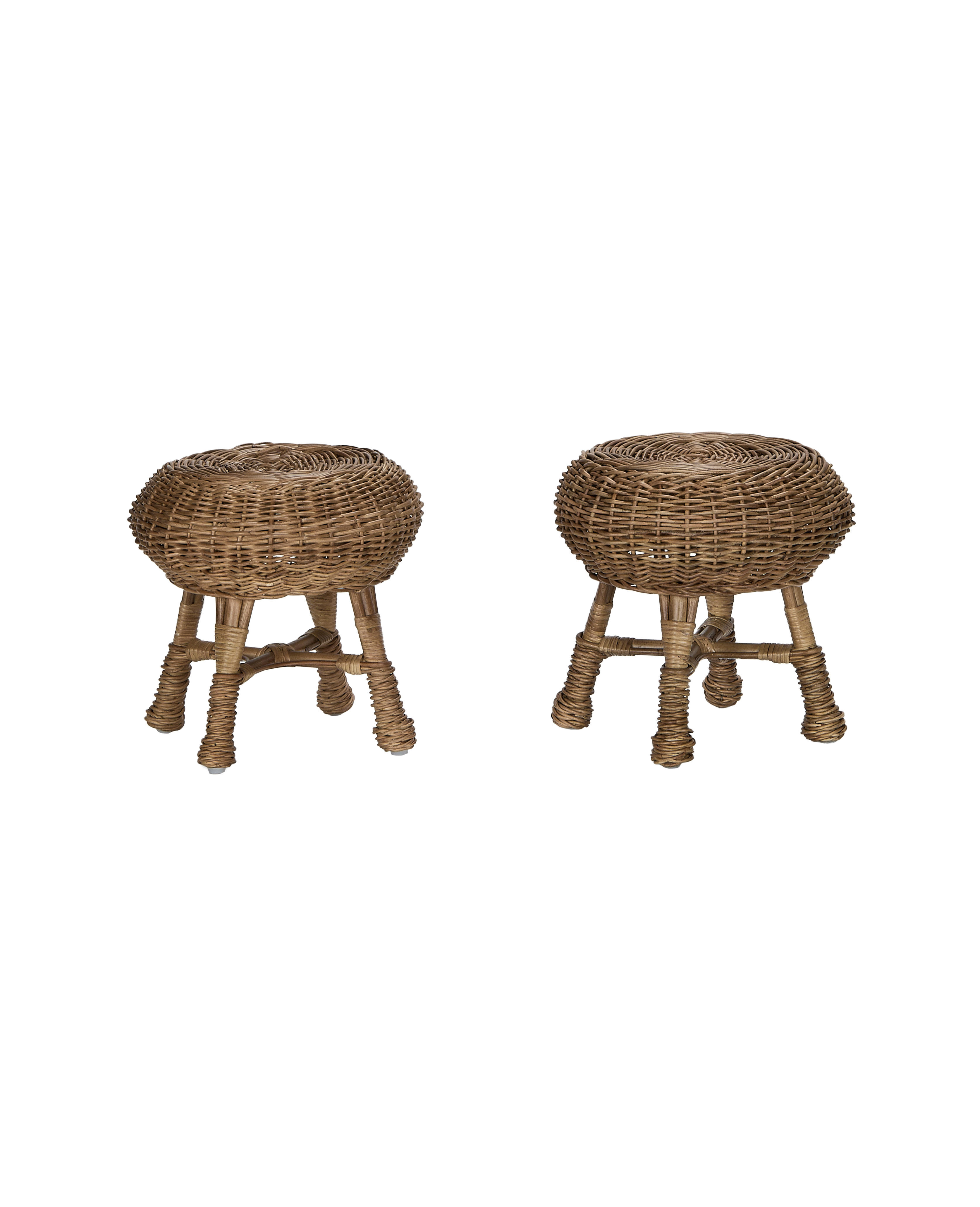 Feet Up Rattan Footstool