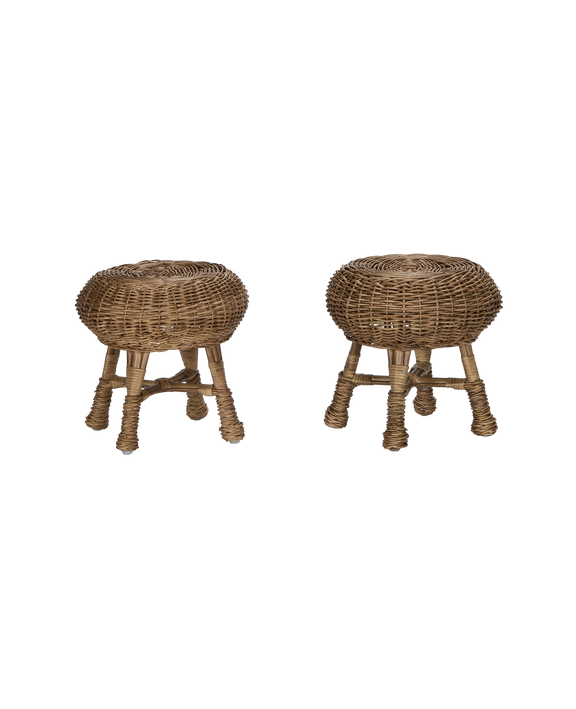 Feet Up Rattan Footstool