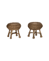 Feet Up Rattan Footstool