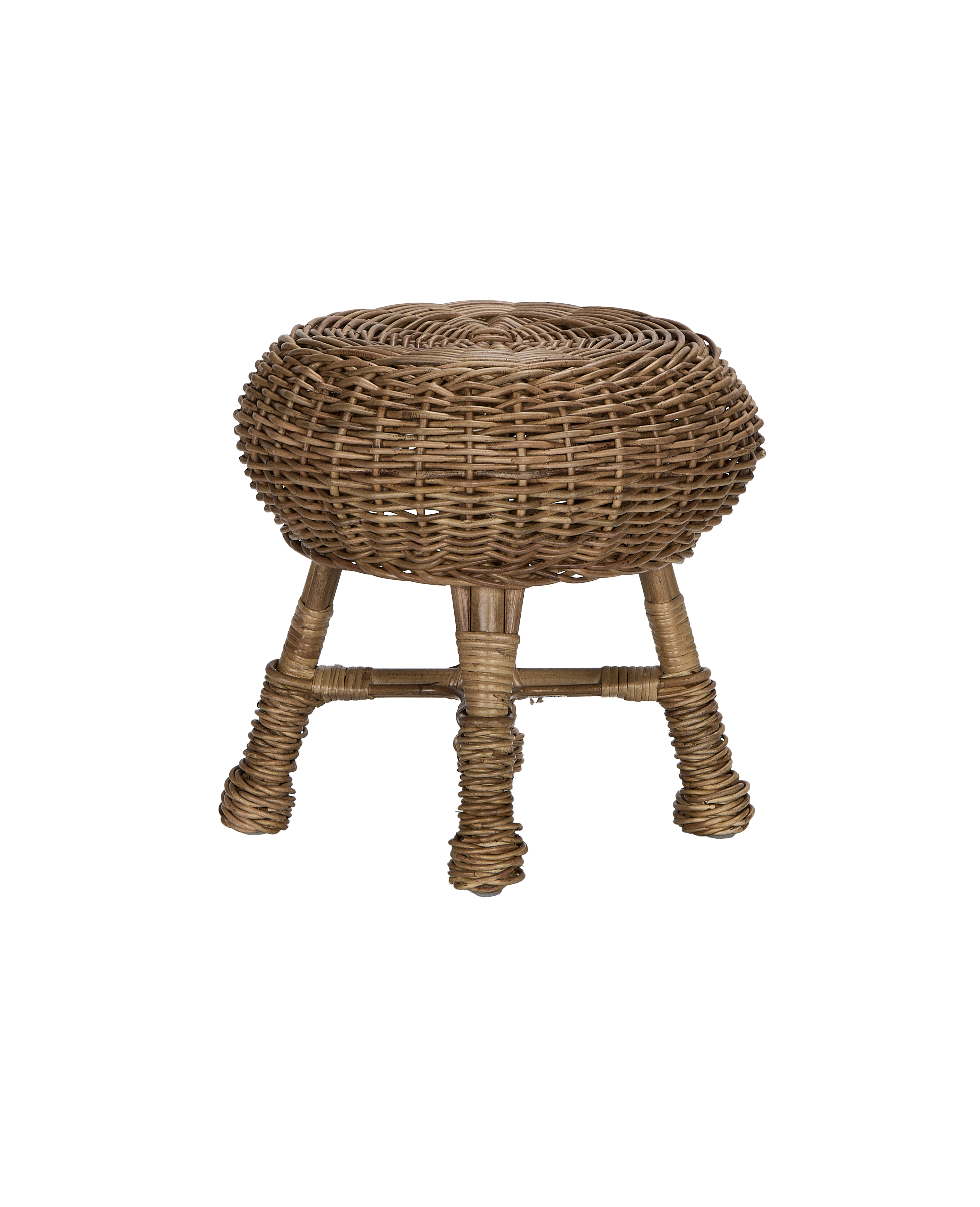 Feet Up Rattan Footstool