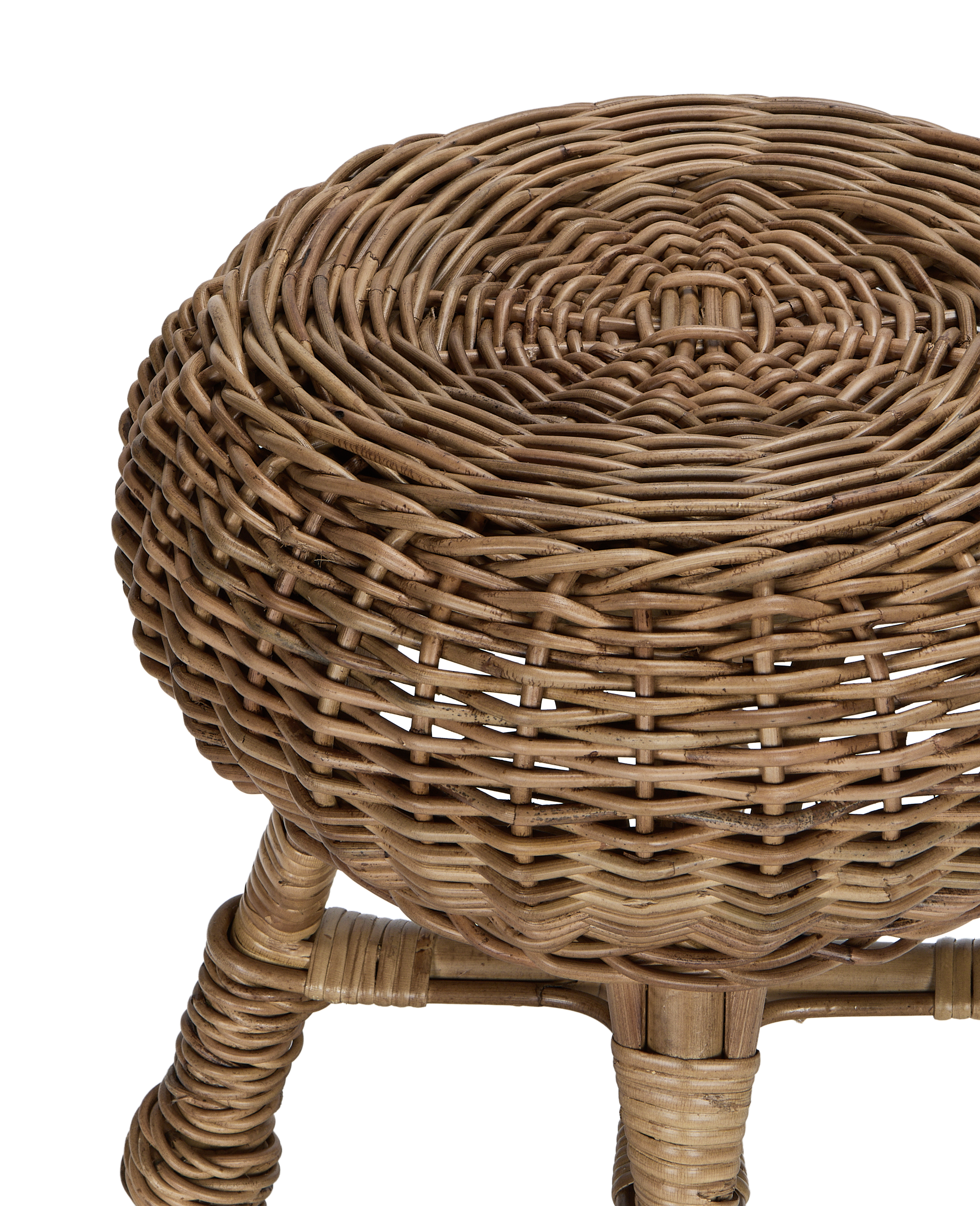 Feet Up Rattan Footstool