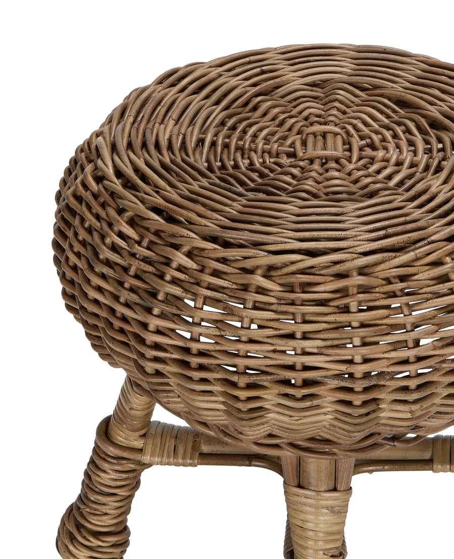 Feet Up Rattan Footstool