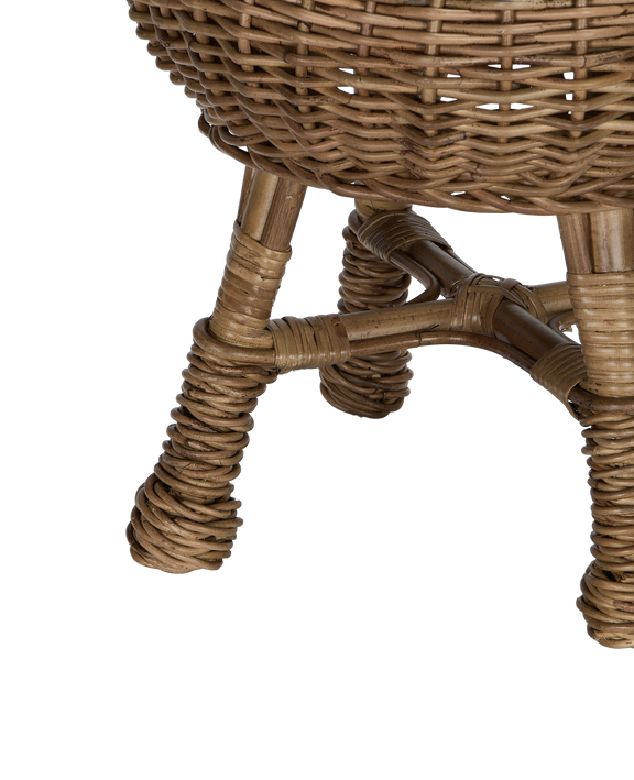 Feet Up Rattan Footstool