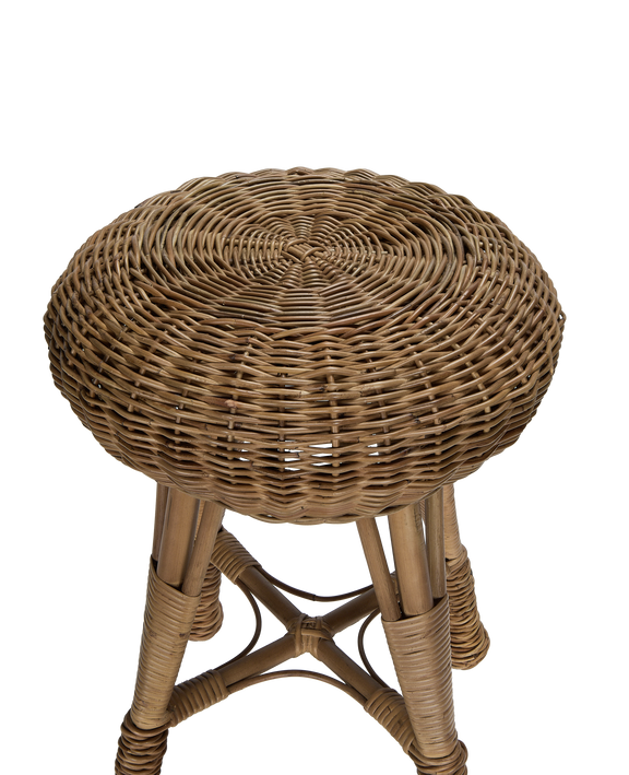 Sit Close Rattan Stool
