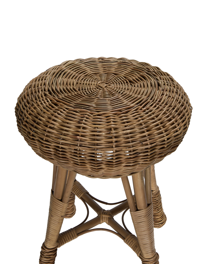 Sit Close Rattan Stool