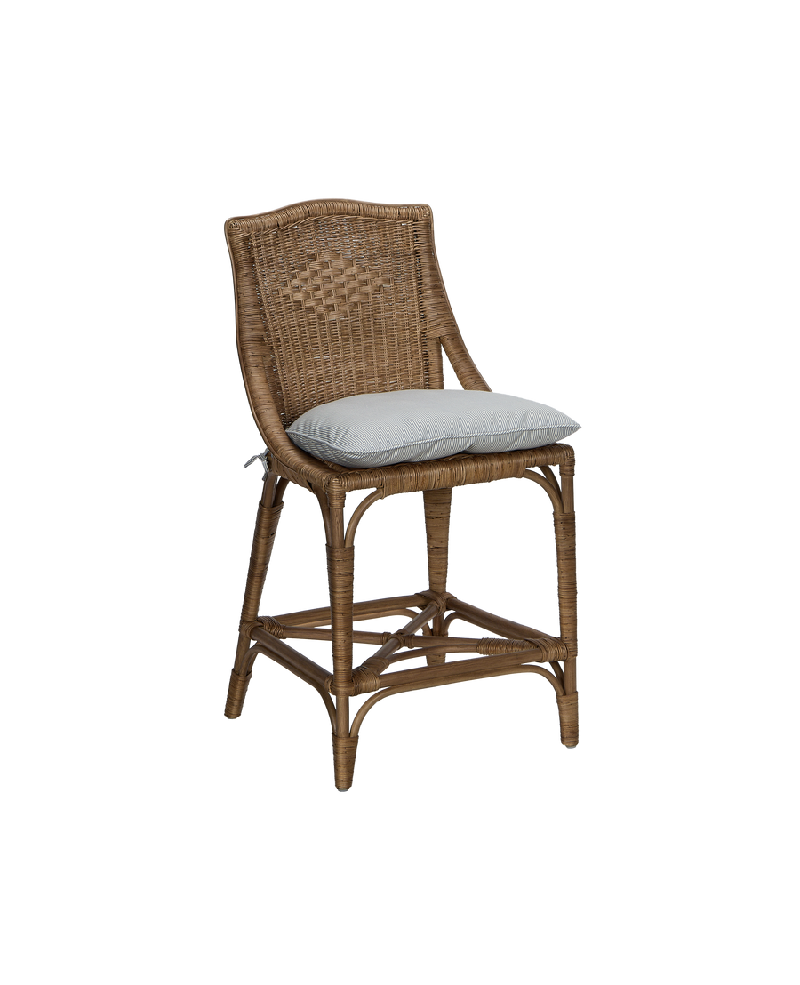 Stay A While Seat Cushion - Bayside Stripe