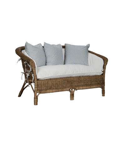 Sanctuary Rattan Loveseat - Shell