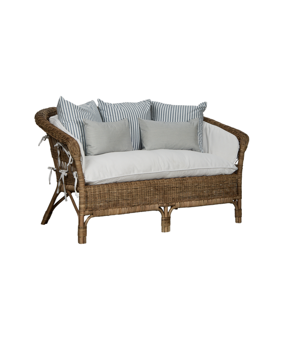 Sanctuary Rattan Loveseat - Shell