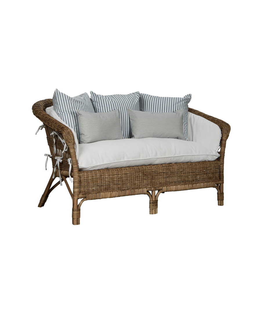 Sanctuary Rattan Loveseat - Shell