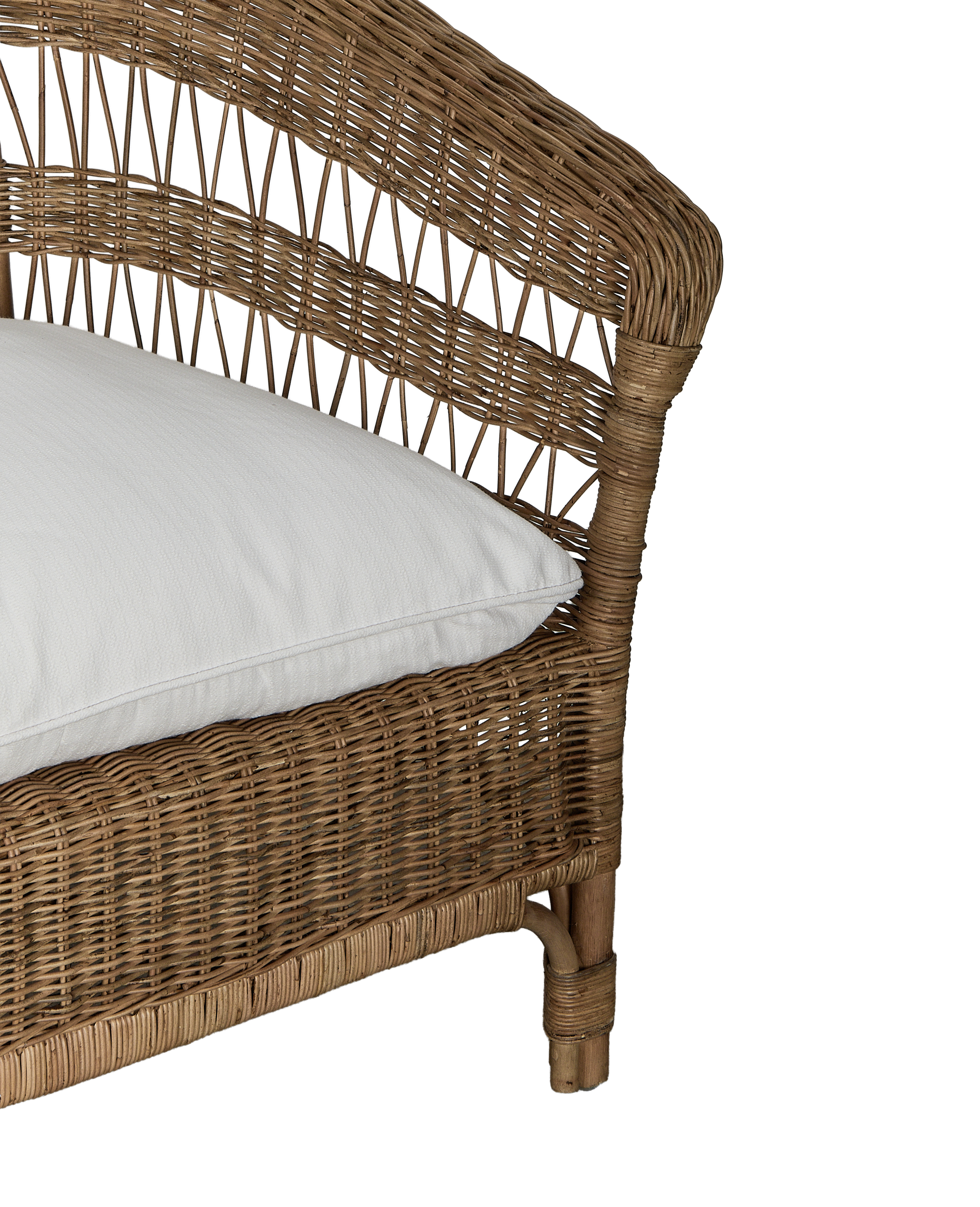 Sanctuary Rattan Loveseat - Shell
