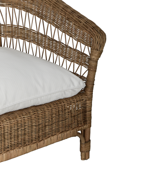 Sanctuary Rattan Loveseat - Shell