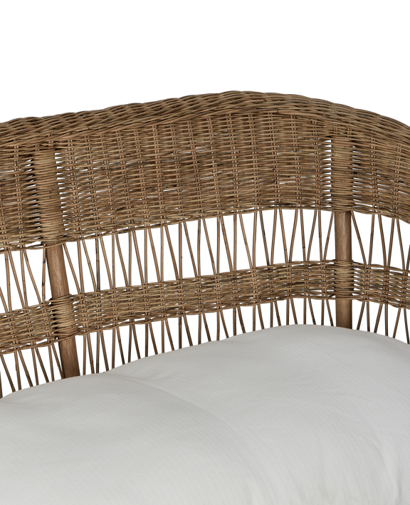 Sanctuary Rattan Loveseat - Shell