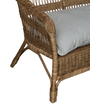 Sanctuary Rattan Loveseat - Bayside Stripe