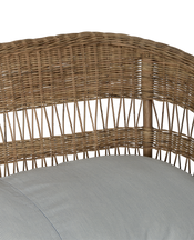 Sanctuary Rattan Loveseat - Bayside Stripe