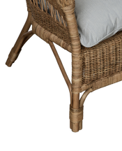 Sanctuary Rattan Loveseat - Bayside Stripe