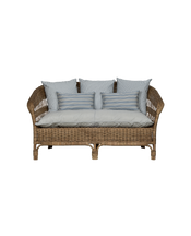 Sanctuary Rattan Loveseat - Bayside Stripe