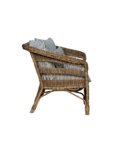 Sanctuary Rattan Loveseat - Bayside Stripe