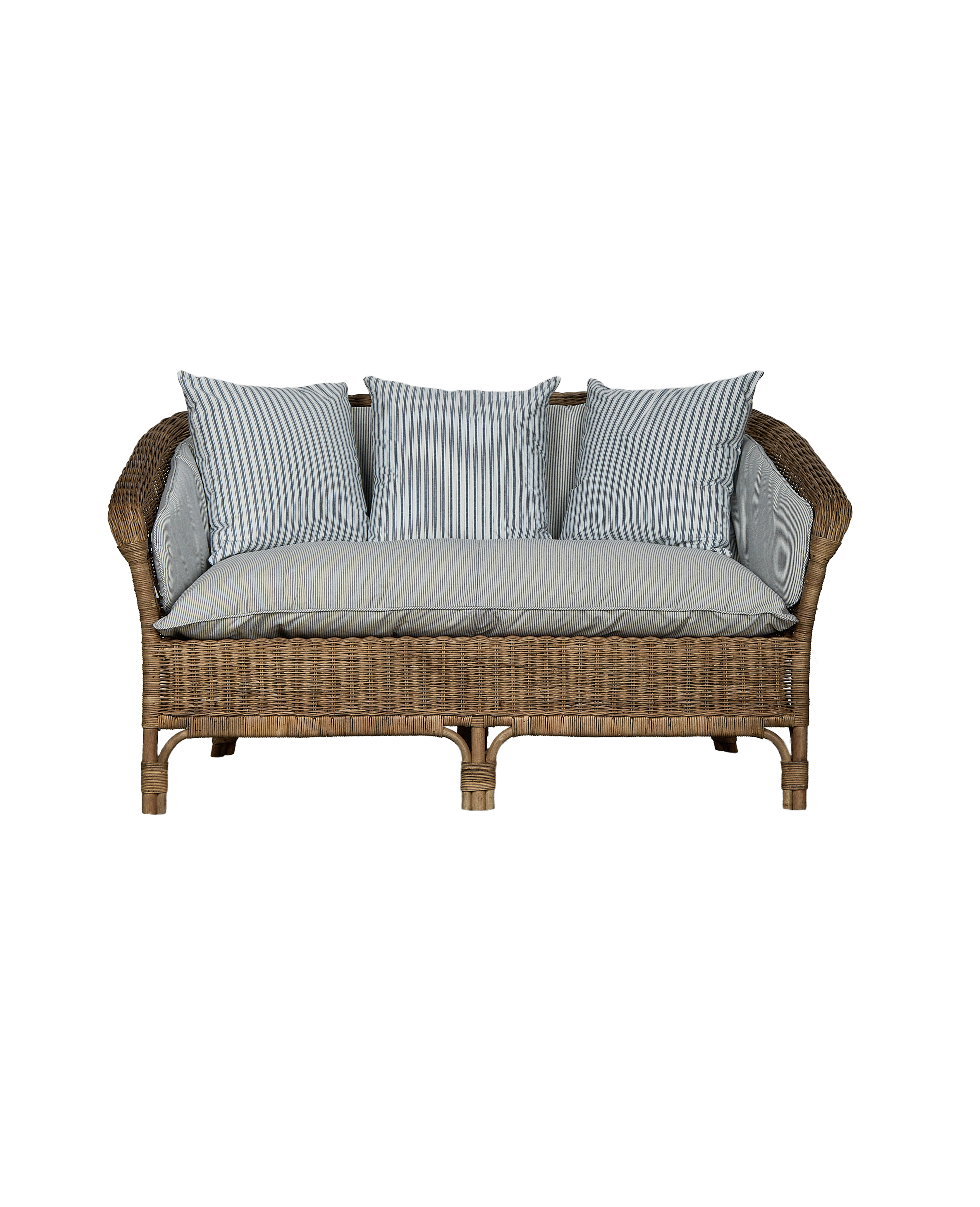Sanctuary Loveseat Back Cushion - Bayside Stripe