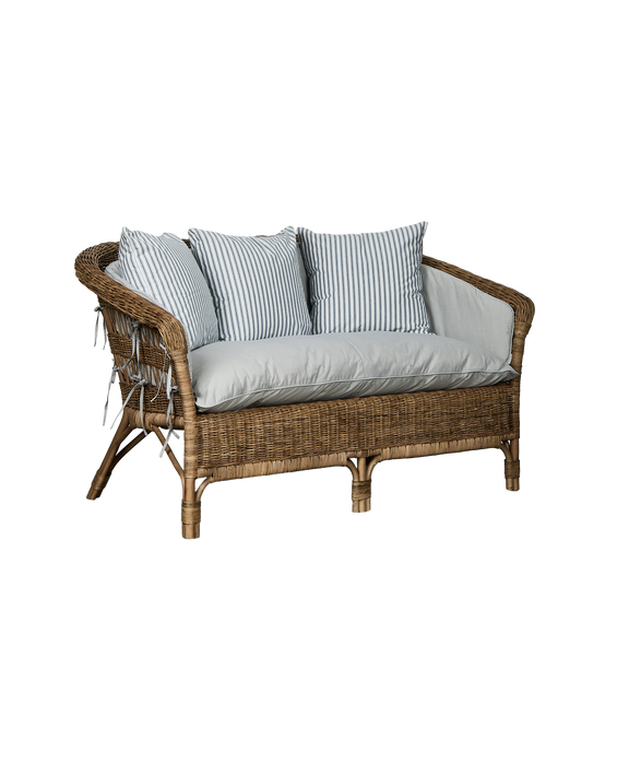 Sanctuary Loveseat Back Cushion - Bayside Stripe