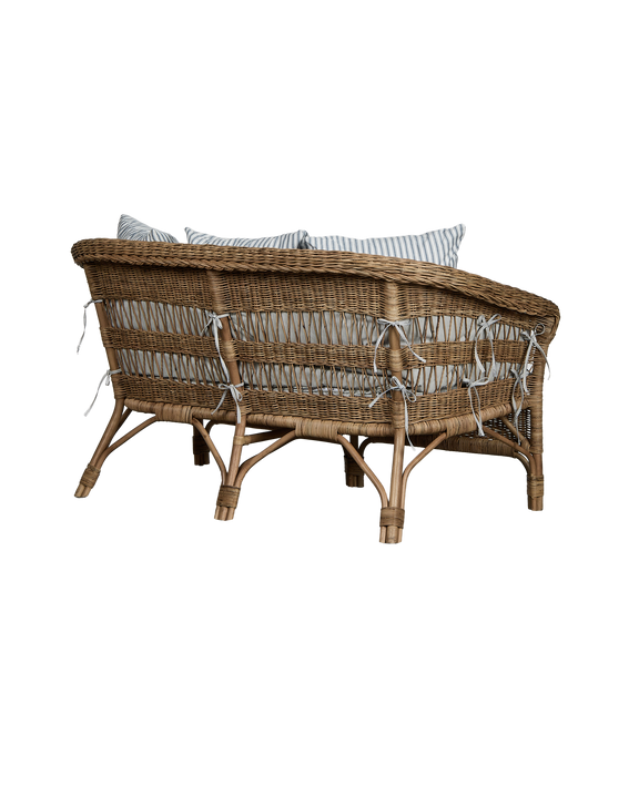 Sanctuary Loveseat Back Cushion - Bayside Stripe