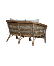 Sanctuary Rattan Loveseat - Bayside Stripe