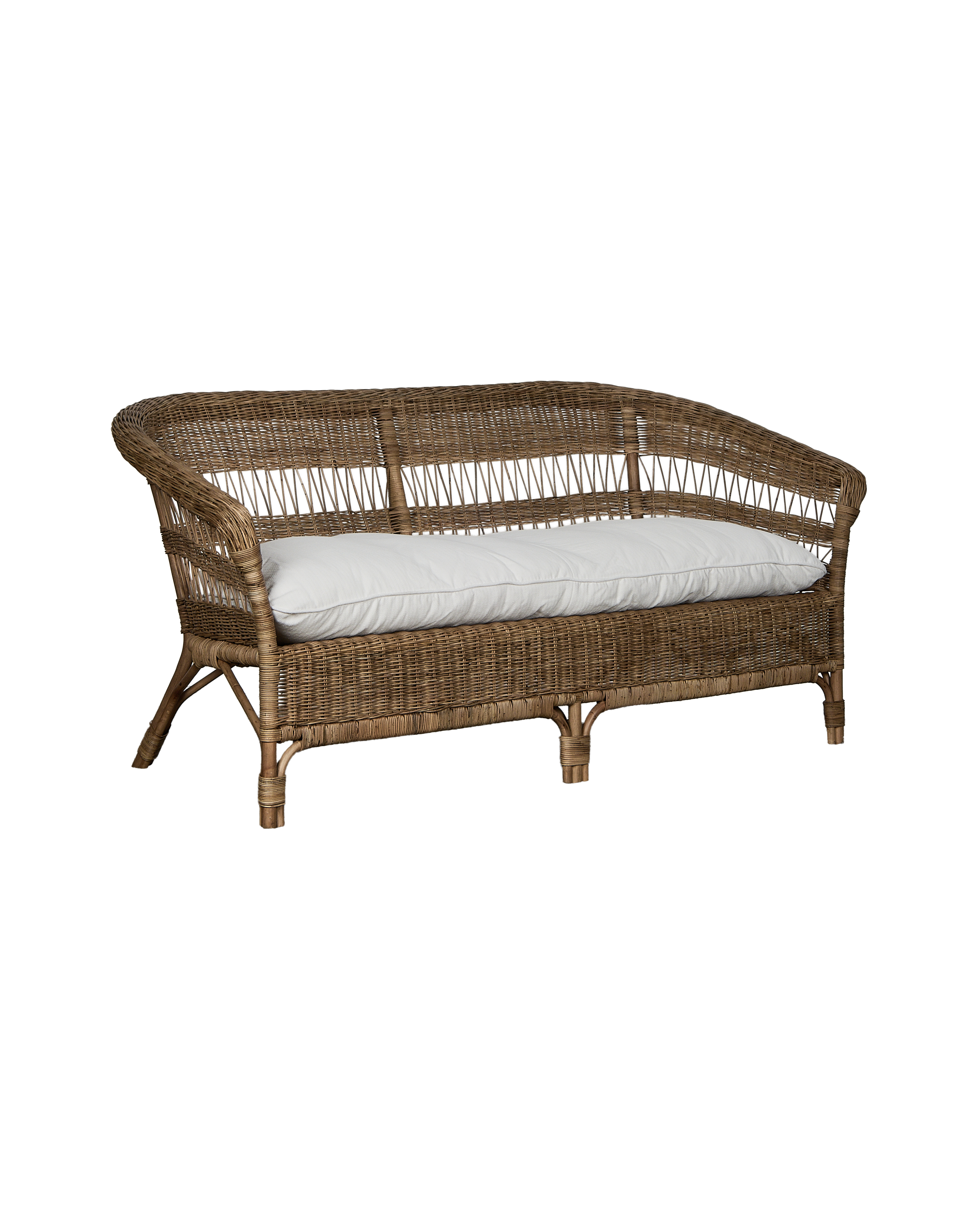 Sanctuary Rattan Sofa - Shell