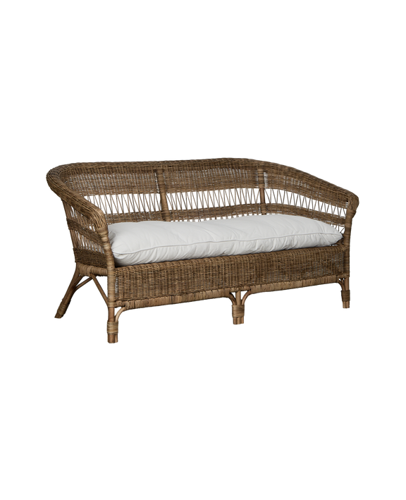 Sanctuary Rattan Sofa - Shell