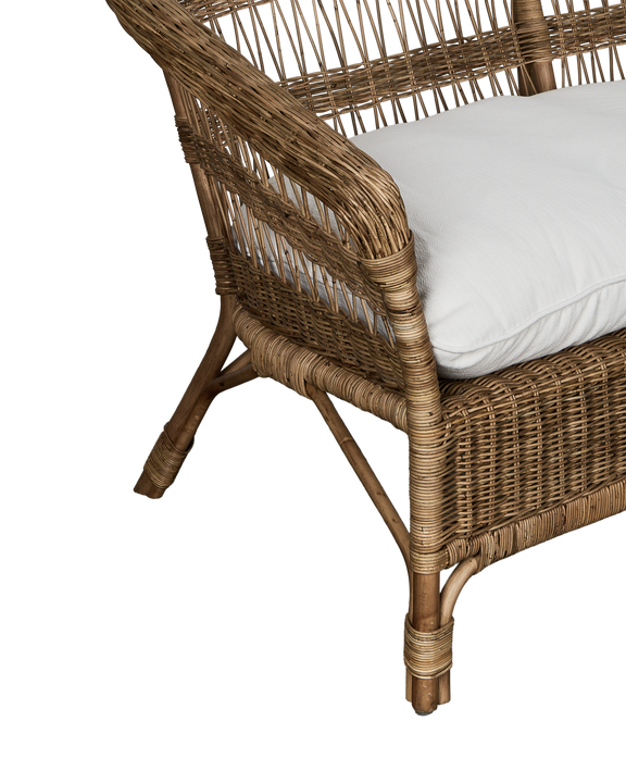 Sanctuary Rattan Sofa - Shell