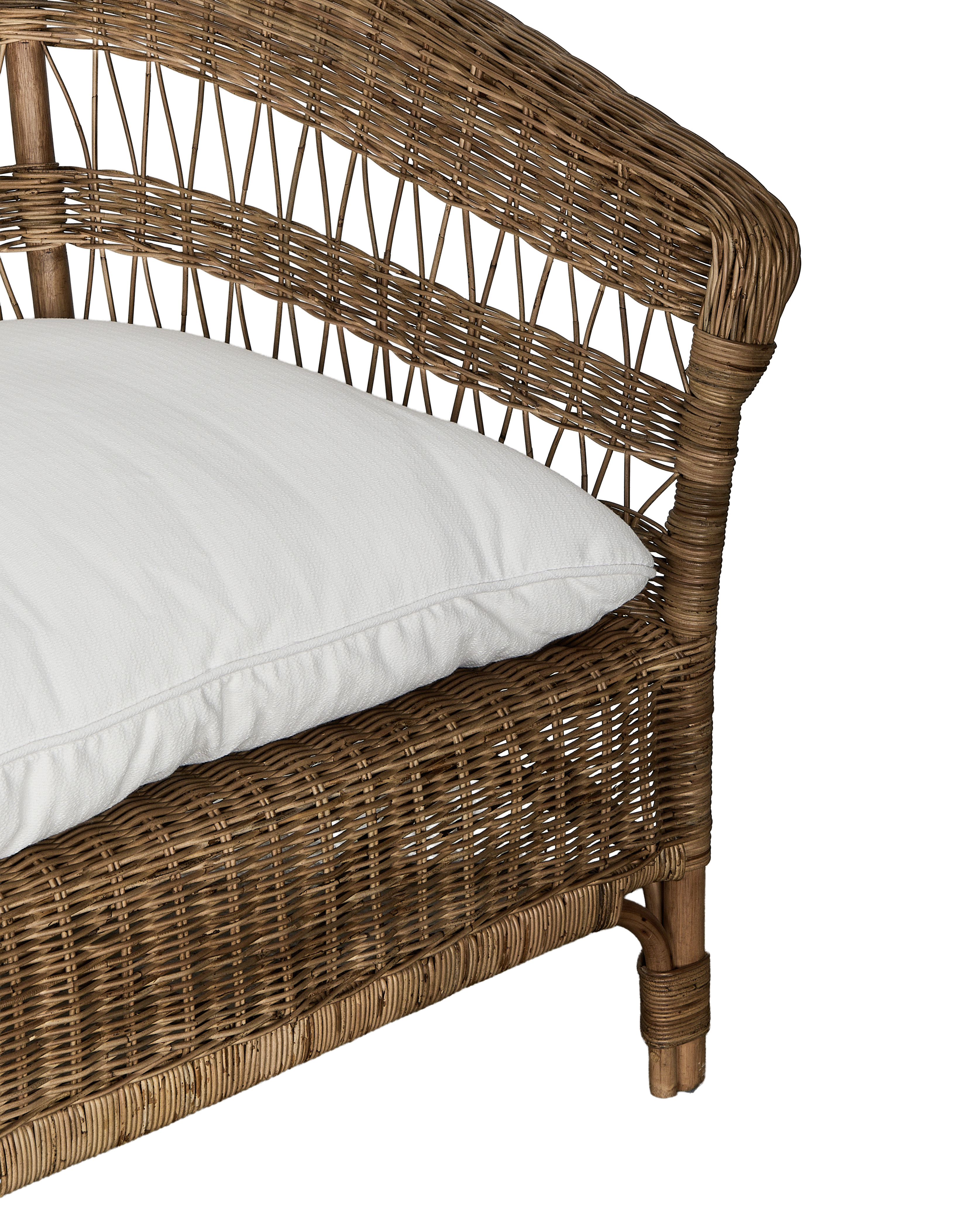 Sanctuary Rattan Sofa - Shell