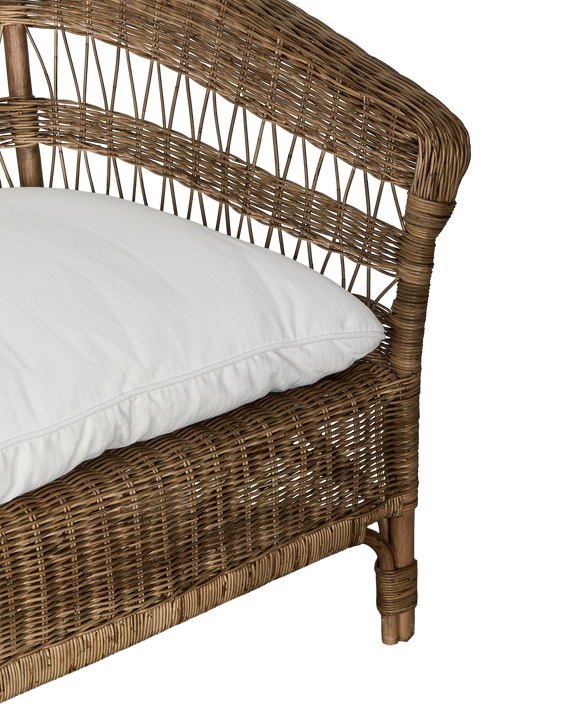 Sanctuary Rattan Sofa - Shell