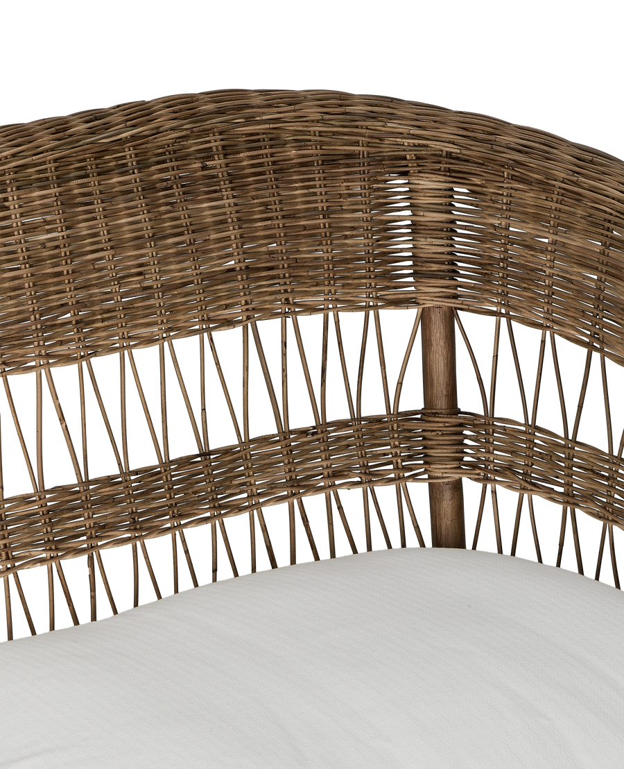 Sanctuary Rattan Sofa - Shell