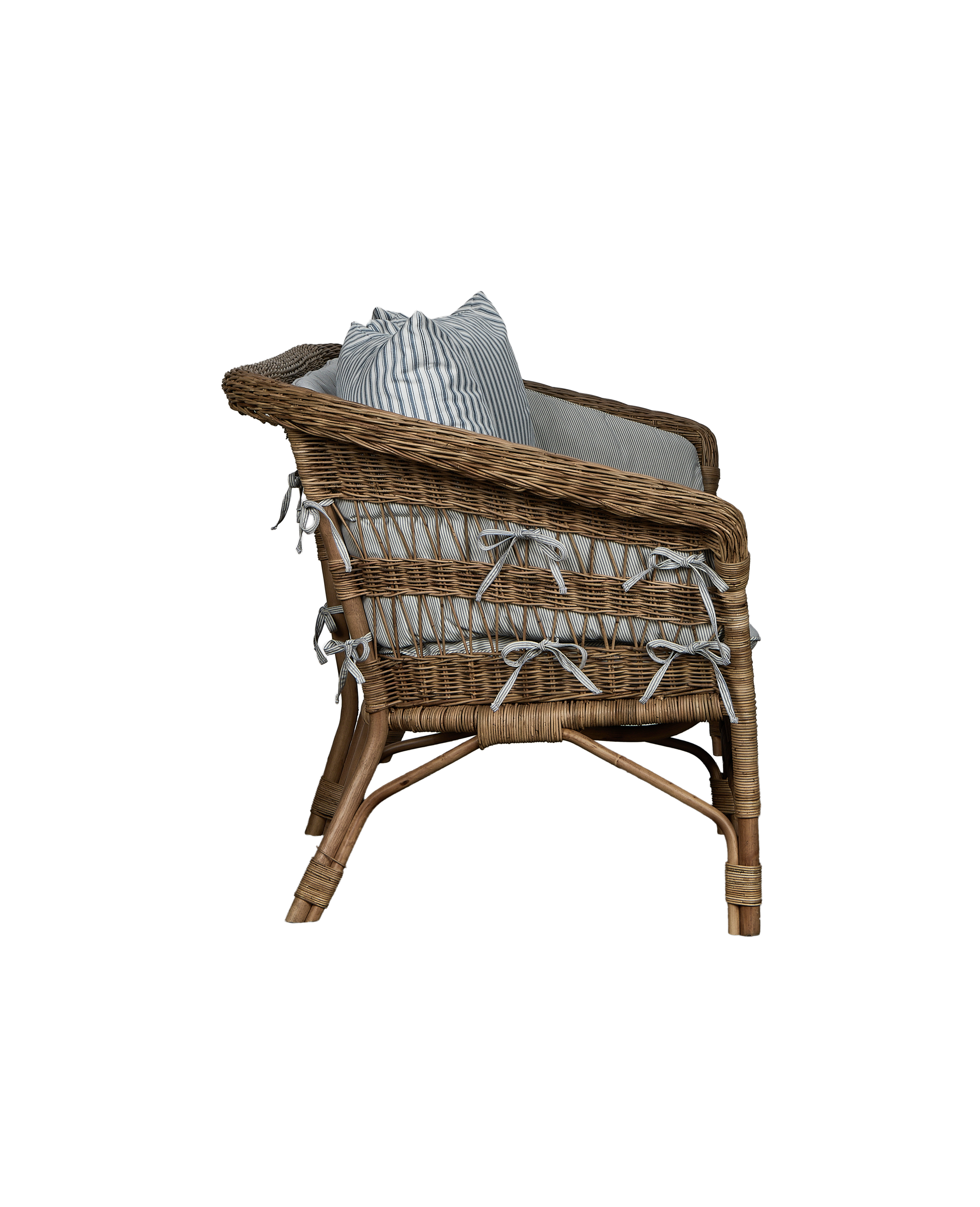 Sanctuary Rattan Sofa - Bayside Stripe