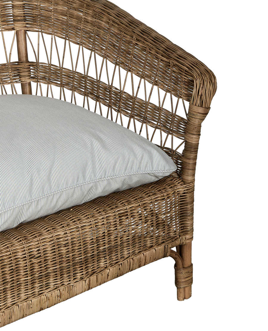 Sanctuary Rattan Sofa - Bayside Stripe