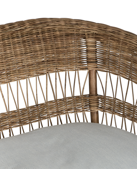 Sanctuary Rattan Sofa - Bayside Stripe