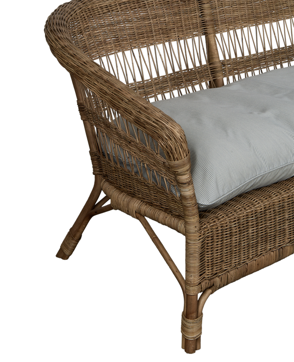 Sanctuary Rattan Sofa - Bayside Stripe