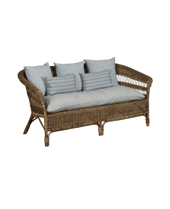 Sanctuary Rattan Sofa - Bayside Stripe