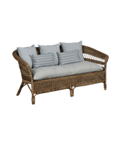 Sanctuary Rattan Sofa - Bayside Stripe