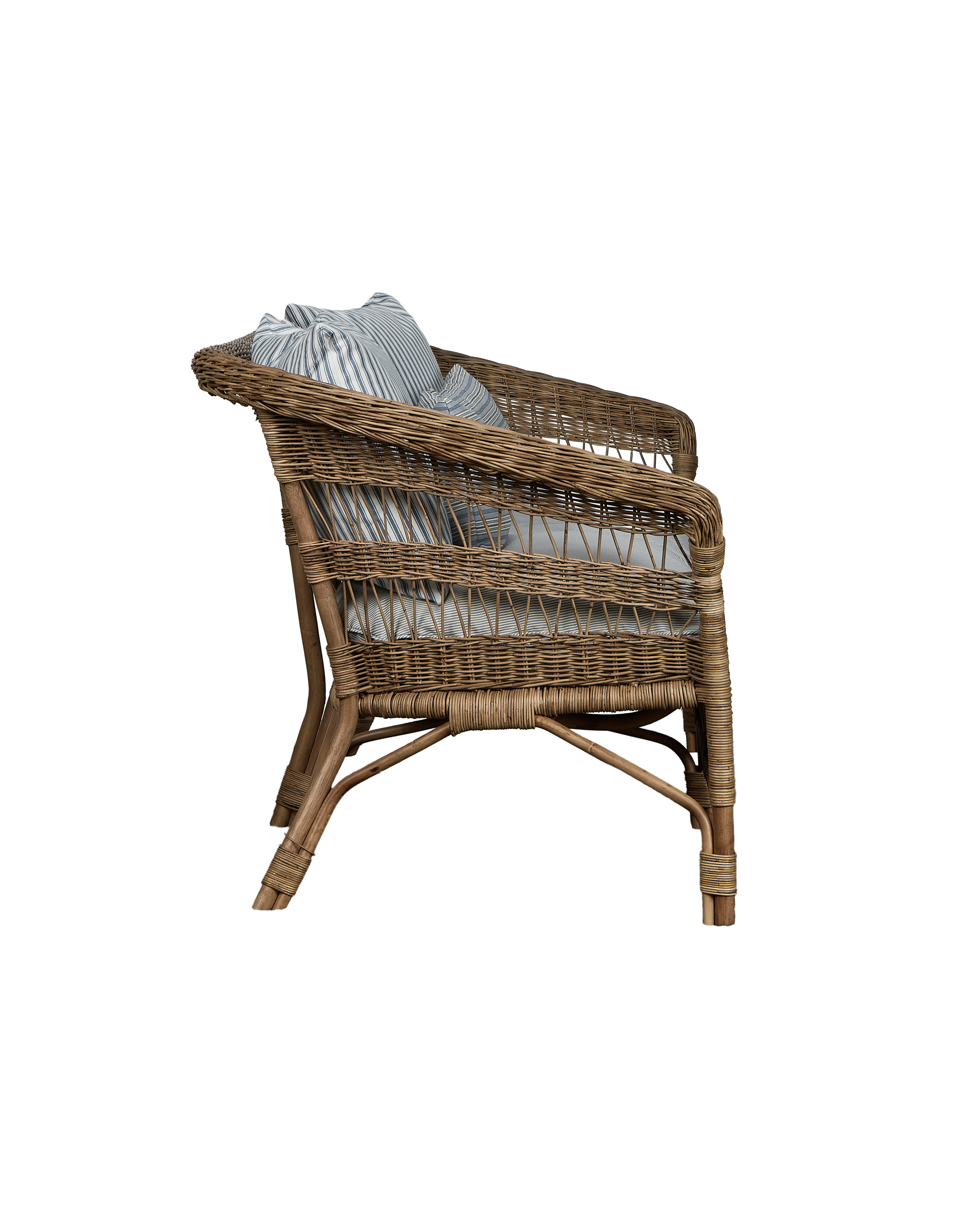 Sanctuary Rattan Sofa - Bayside Stripe