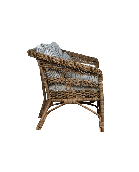 Sanctuary Rattan Sofa - Bayside Stripe