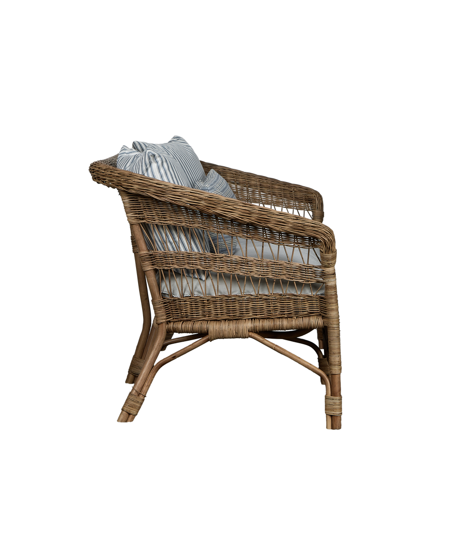 Sanctuary Rattan Sofa - Bayside Stripe
