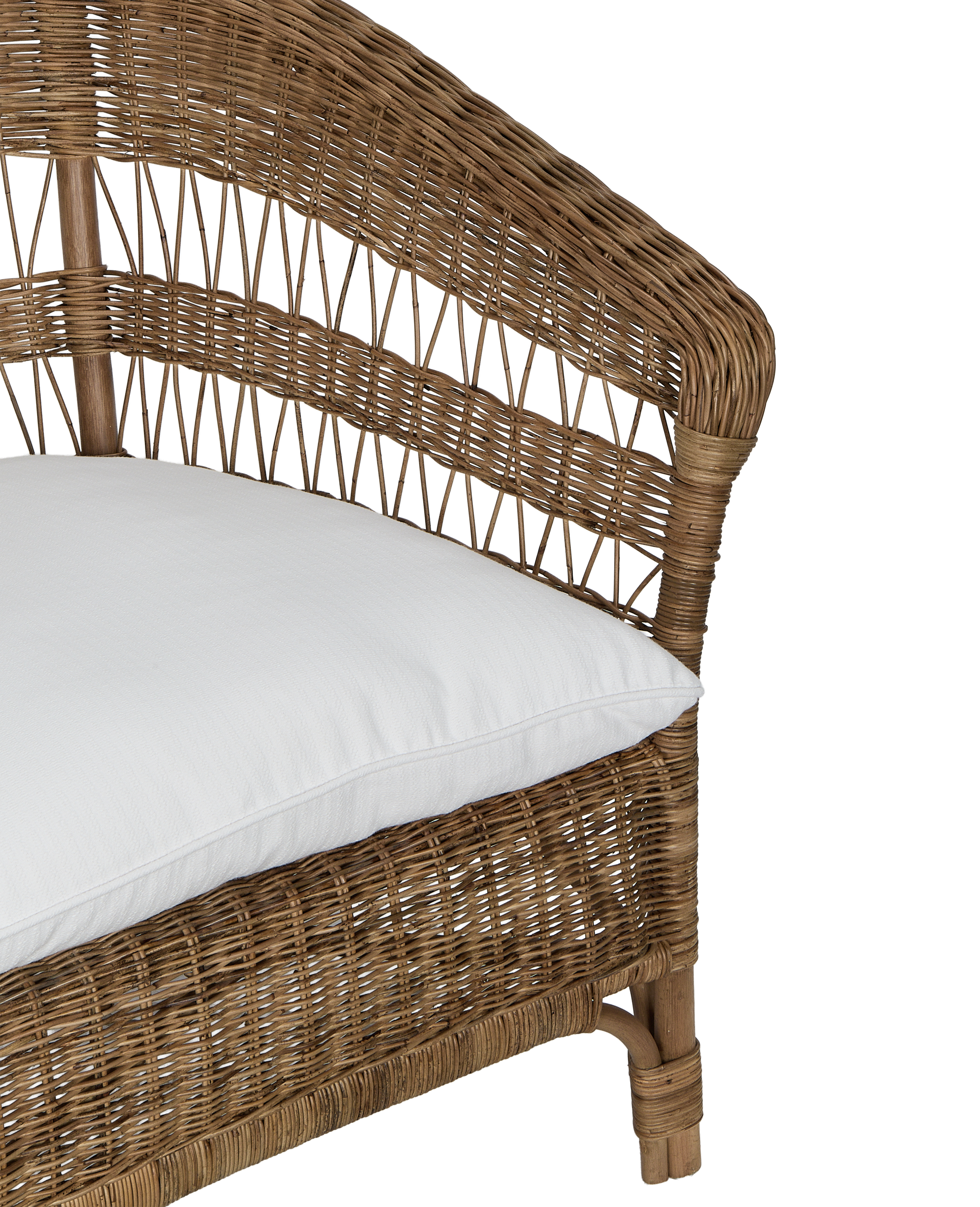 Sanctuary Rattan Lounge Chair - Shell