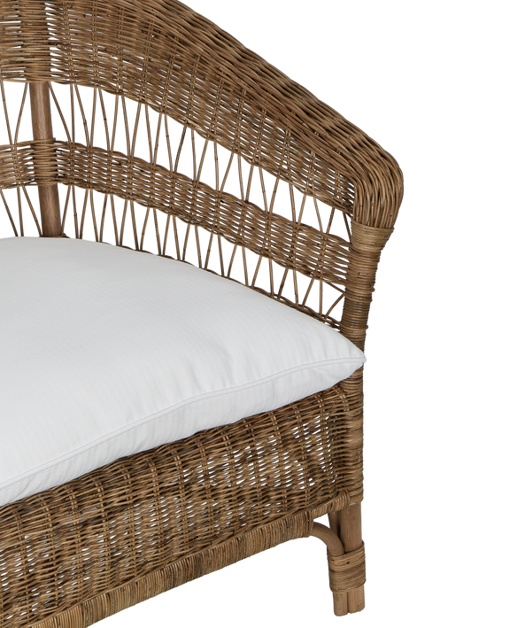Sanctuary Rattan Lounge Chair - Shell