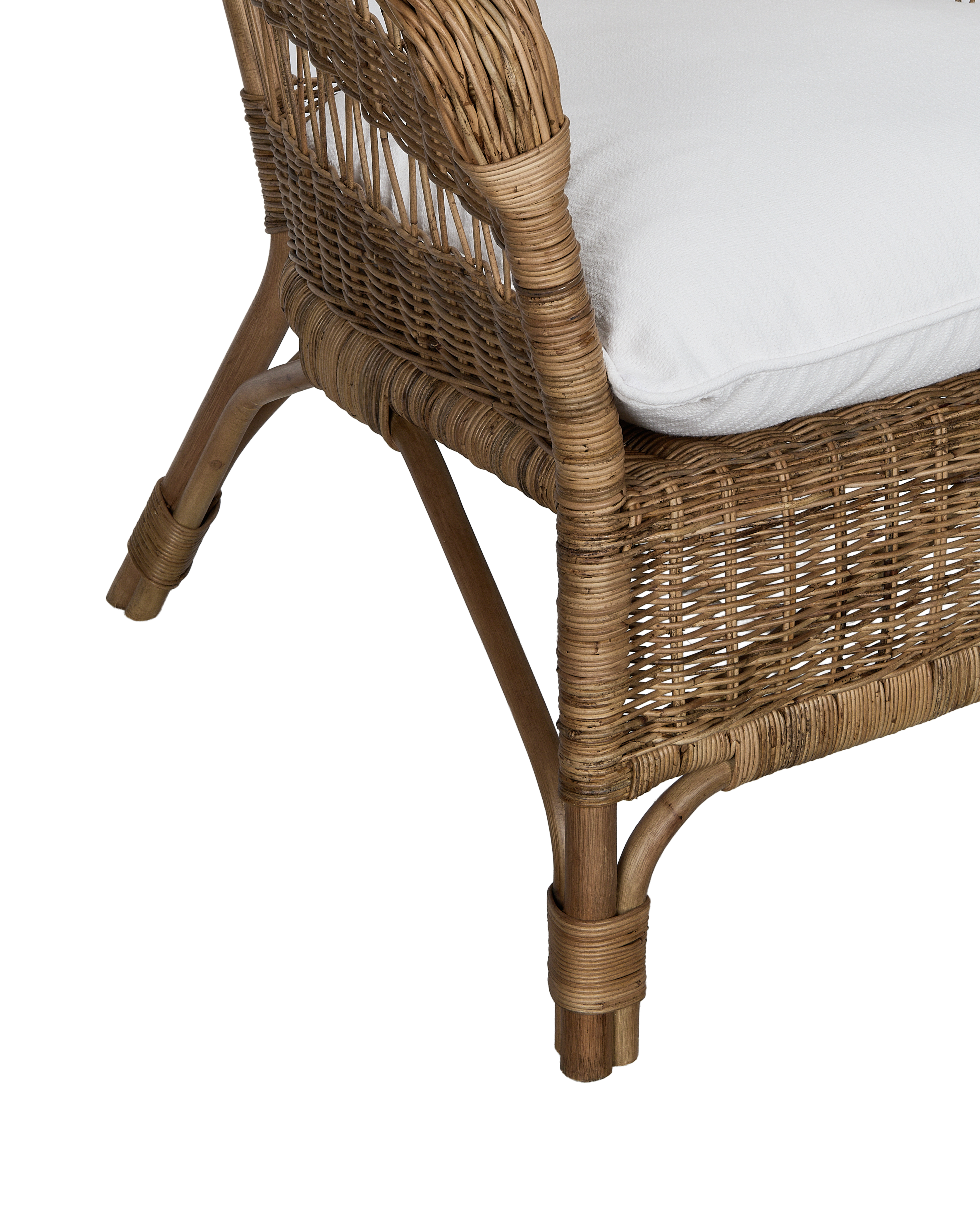 Sanctuary Rattan Lounge Chair - Shell