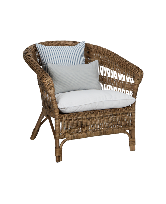 Sanctuary Rattan Lounge Chair - Shell